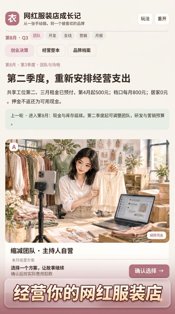 网红服装店成长记游戏截图