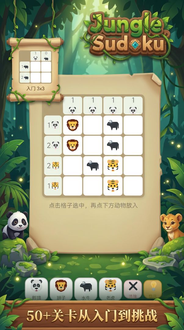 丛林数独游戏截图