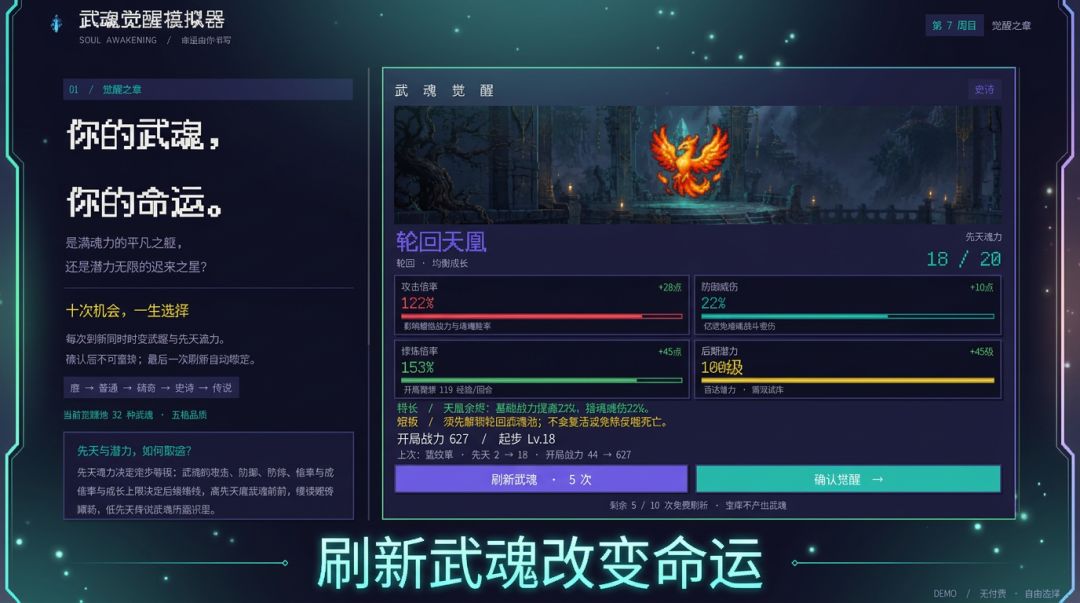 武魂轮回觉醒模拟器游戏截图