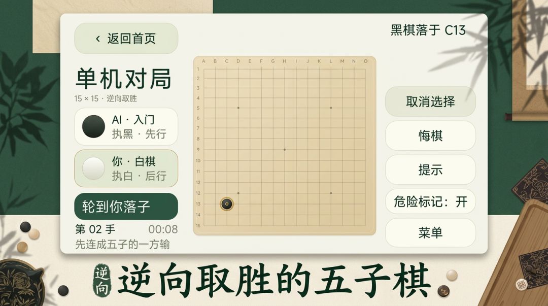 逆五子棋游戏截图