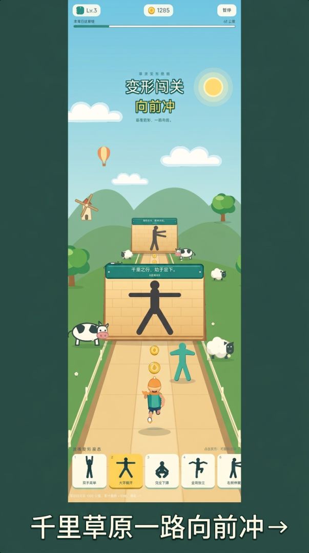 变形闯关向前冲游戏截图