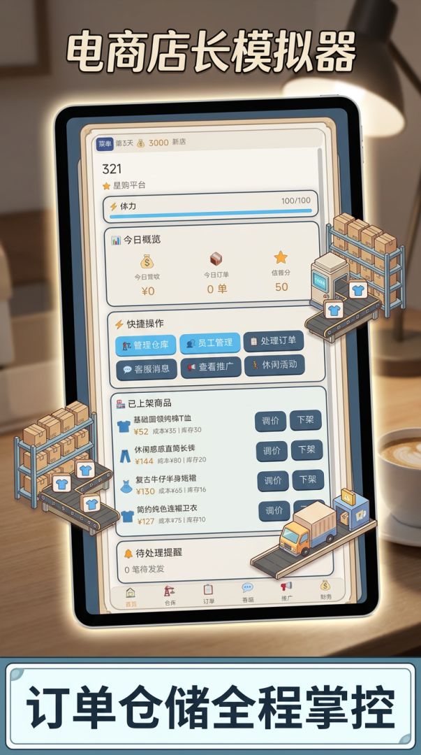 电商店长模拟器游戏截图