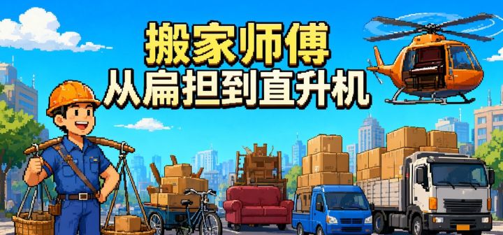 搬家师傅:从扁担到直升机 封面