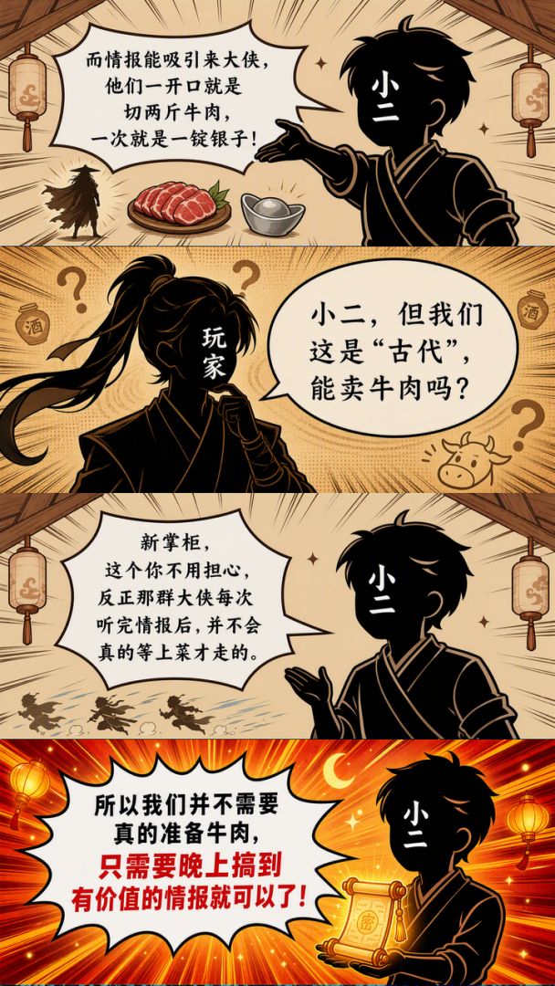 我在武侠世界卖情报游戏截图