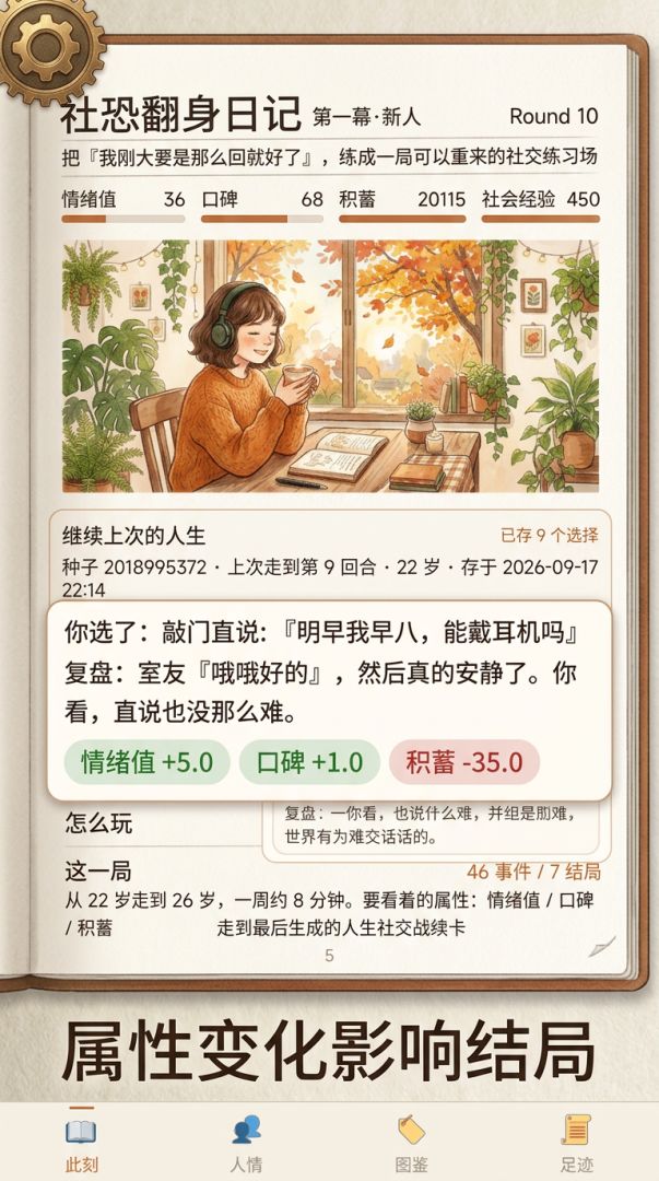 社恐翻身日记游戏截图