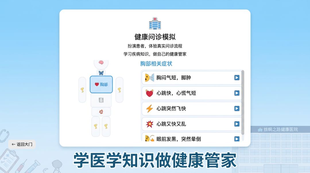 健康问诊模拟游戏截图