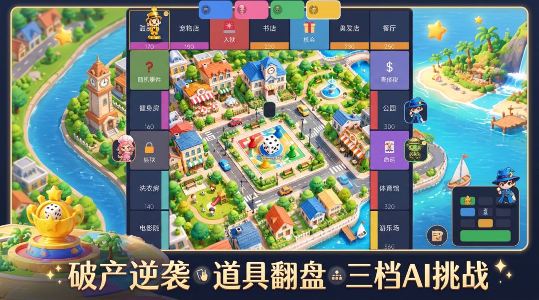欢乐大富翁游戏截图