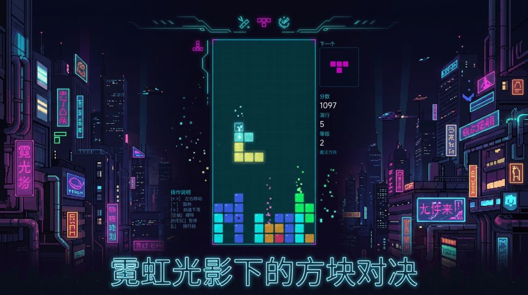 霓虹方块游戏截图
