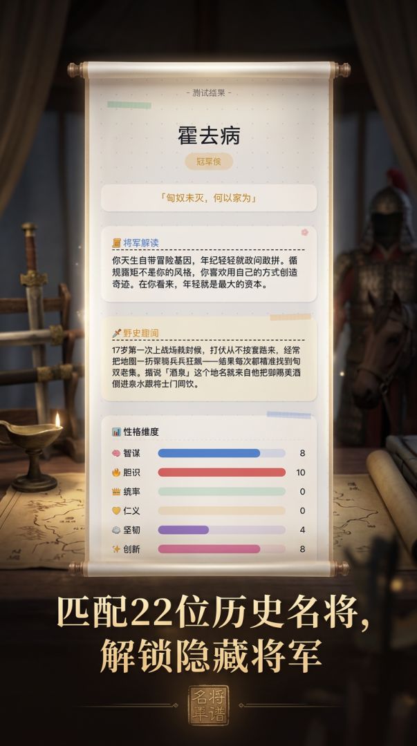 你是哪位历史将军游戏截图