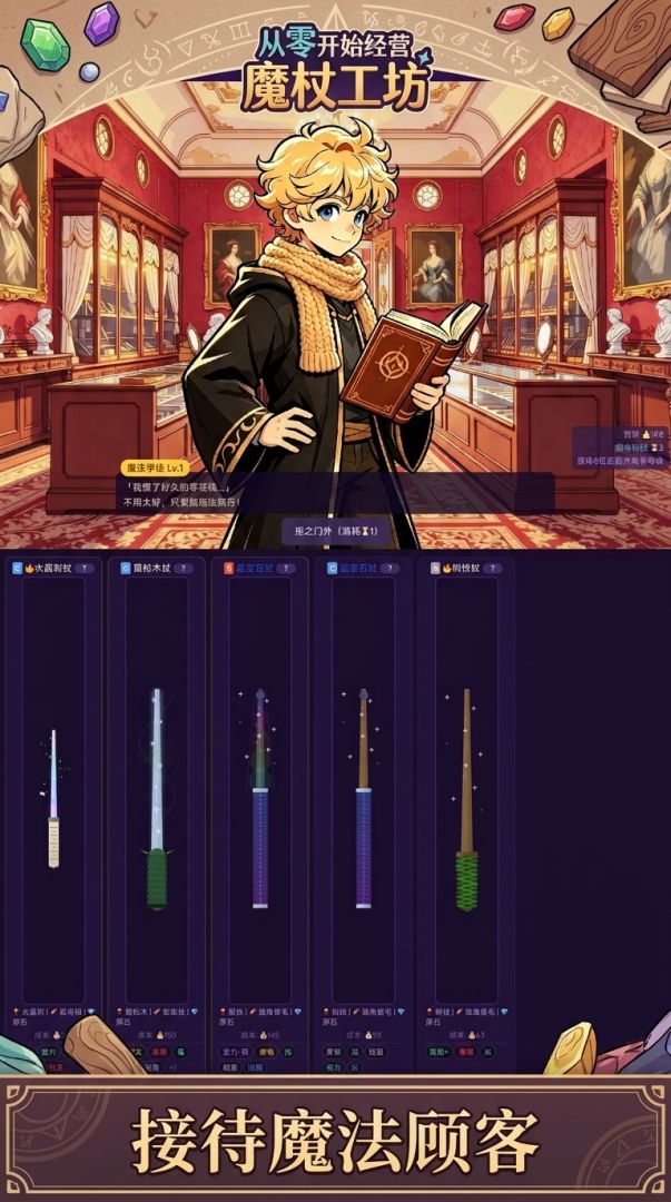 从零开始经营魔杖工坊游戏截图