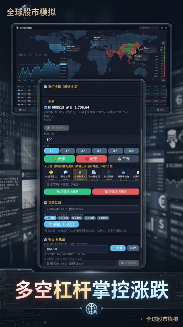 全球股市模拟游戏截图