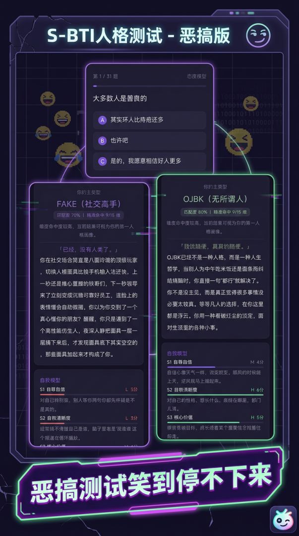 S-BTI人格测试游戏截图