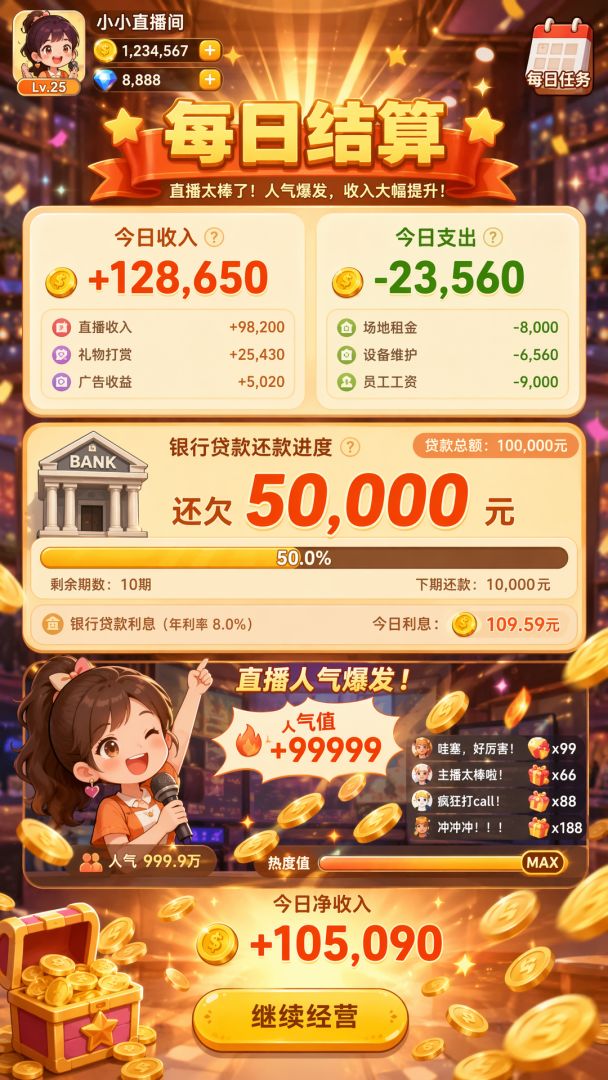 烤串还债日记游戏截图