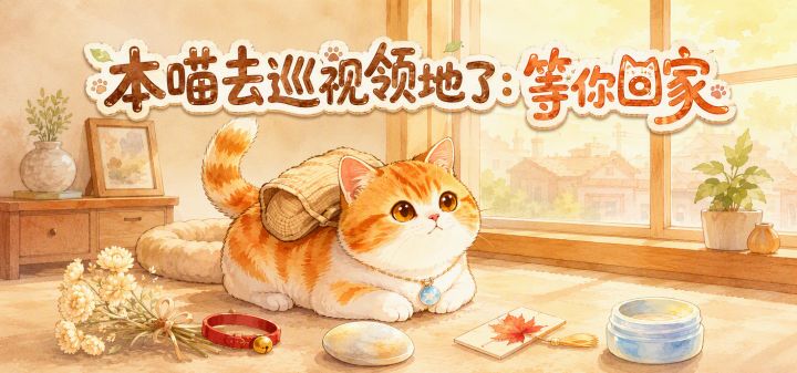 本喵去巡视领地了:等你回家 封面