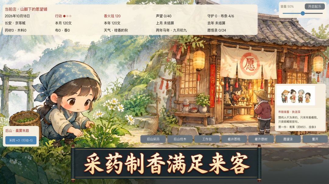 不打烊愿望铺游戏截图