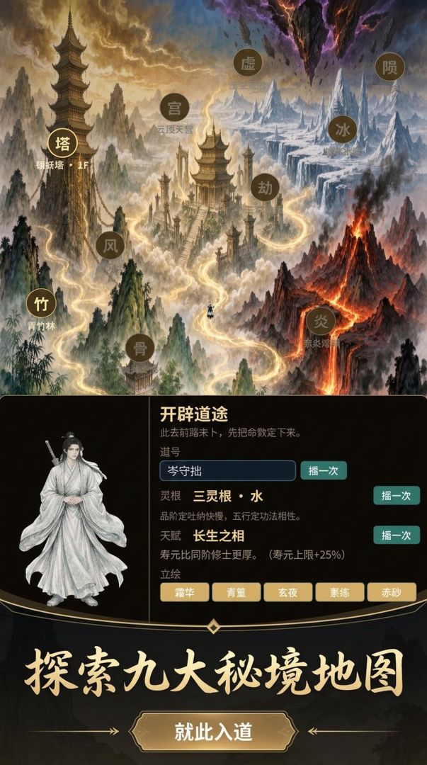 装备全靠打 开始修仙游戏截图