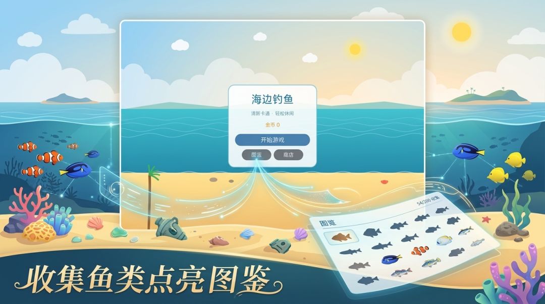 海边钓鱼游戏截图