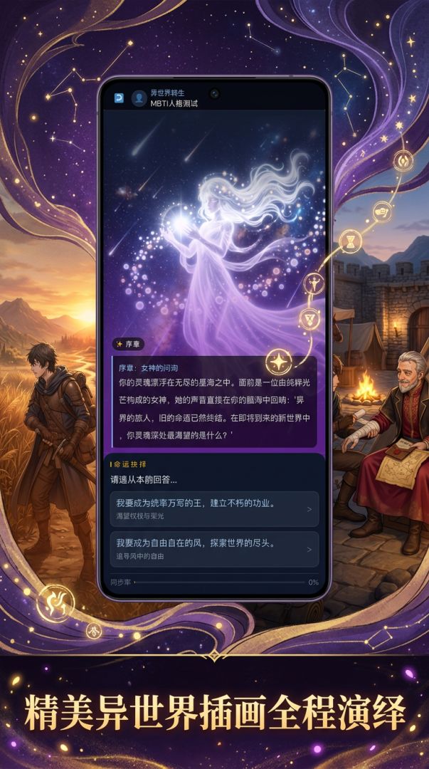 异世界转生：MBTI人格测试游戏截图