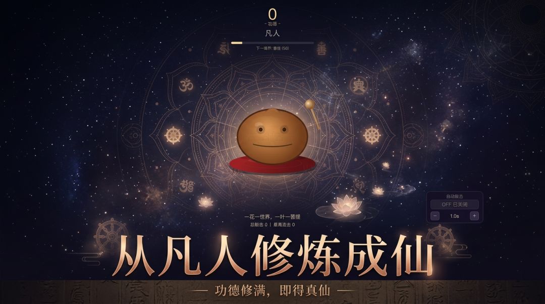 电子挂机木鱼游戏截图