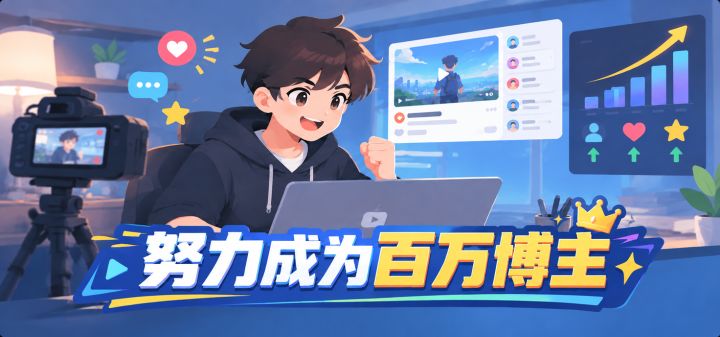 努力成为百万博主 封面