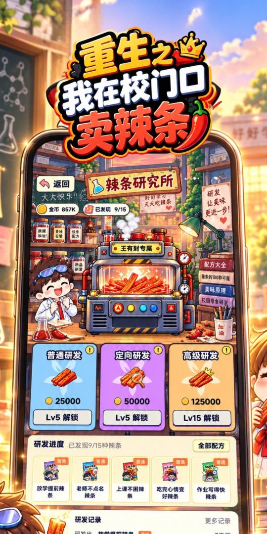 重生之我在校门口卖辣条游戏截图