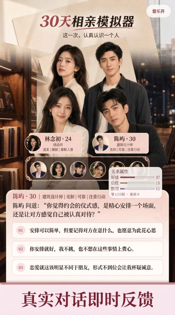 30天相亲模拟器游戏截图