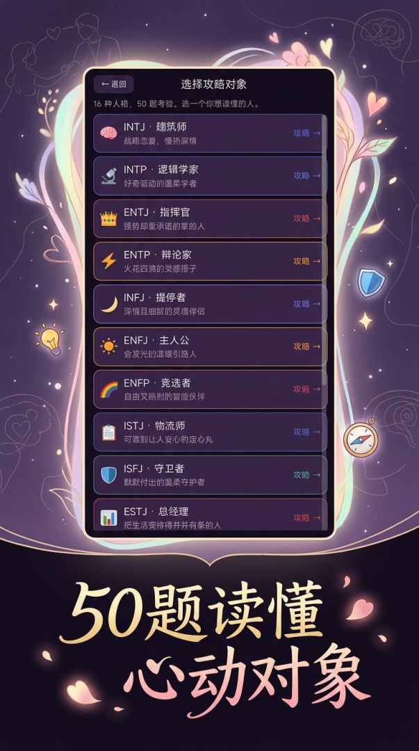 MBTI恋爱大挑战游戏截图