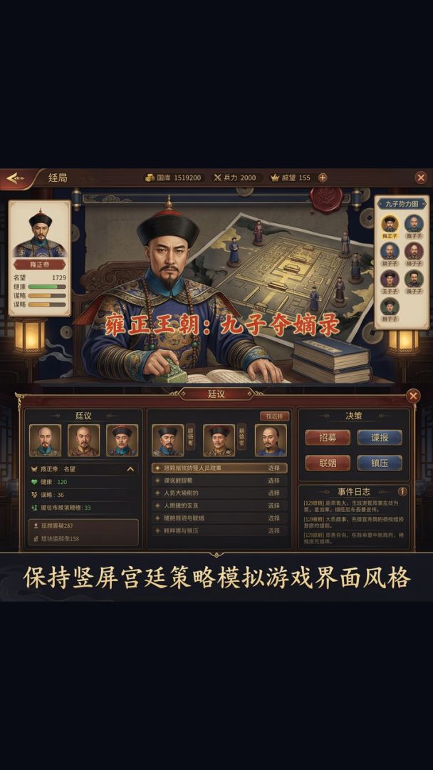 雍正王朝:九子夺嫡录游戏截图