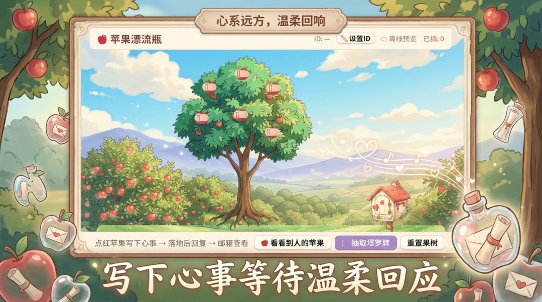 苹果漂流瓶游戏截图