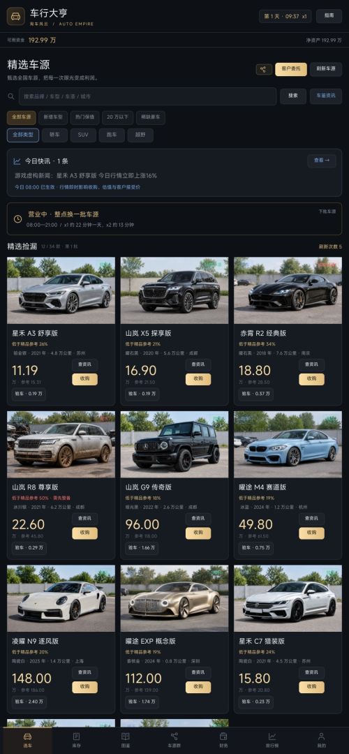 车行大亨:淘车风云游戏截图
