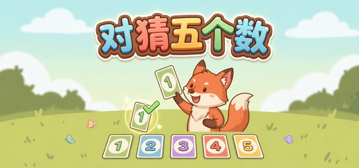 对猜五个数