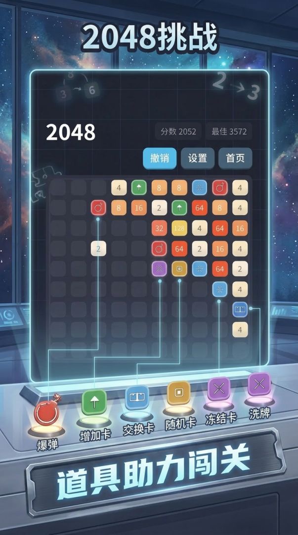 2048挑战游戏截图