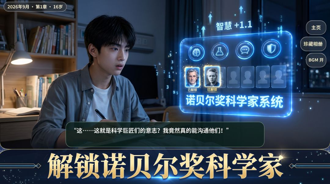 诺贝尔奖系统高中生游戏截图