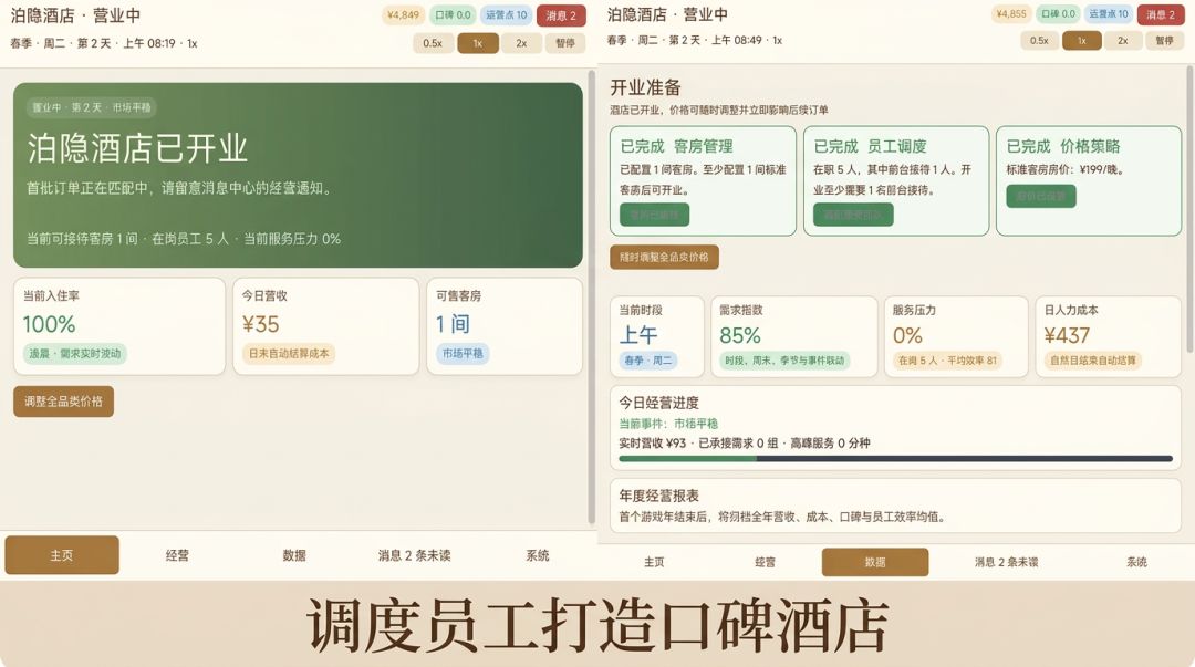 泊隐酒店游戏截图