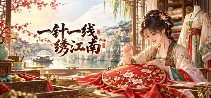 一针一线绣江南 封面