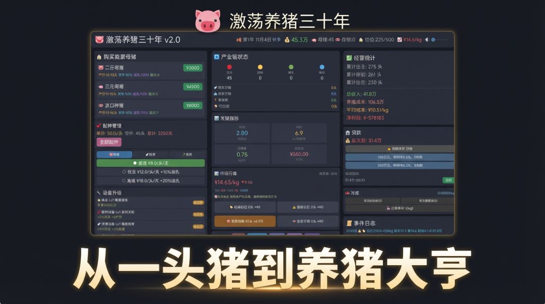 激荡养猪三十年游戏截图