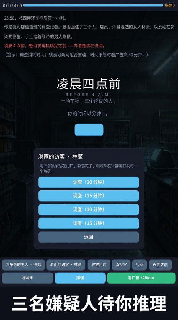 凌晨四点前游戏截图