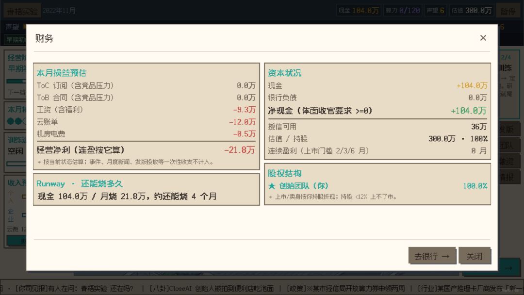 大模型公司:AI创业时代游戏截图