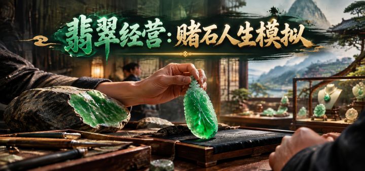 翡翠经营:赌石人生模拟 封面