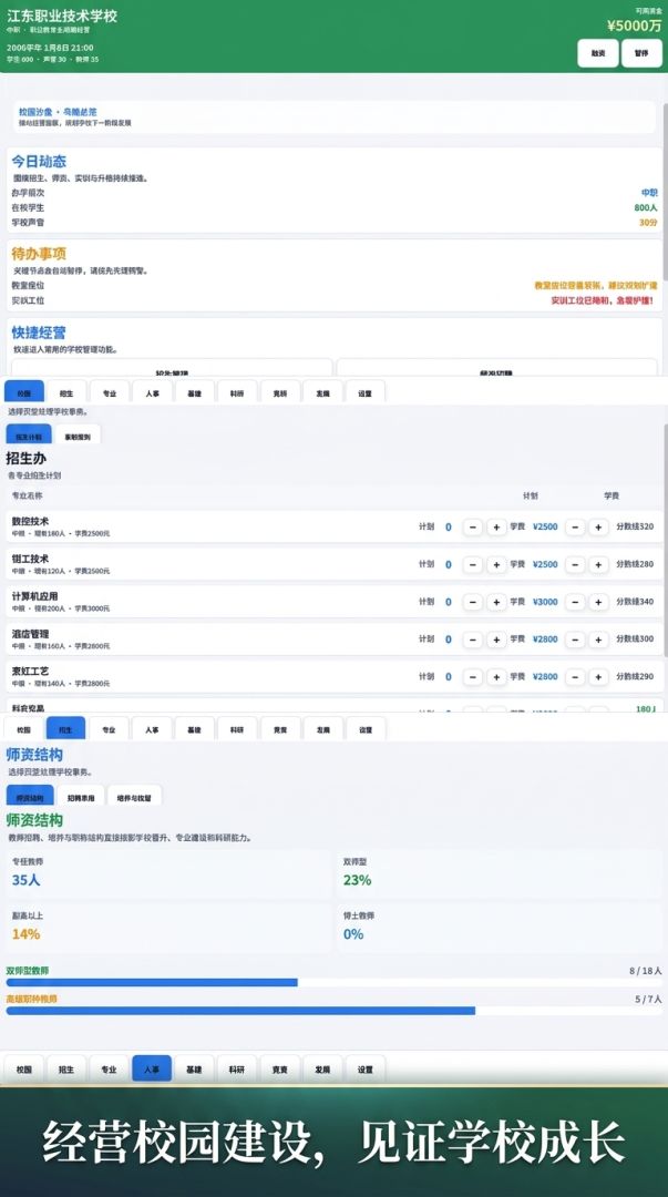 牛顿教育经营模拟器游戏截图