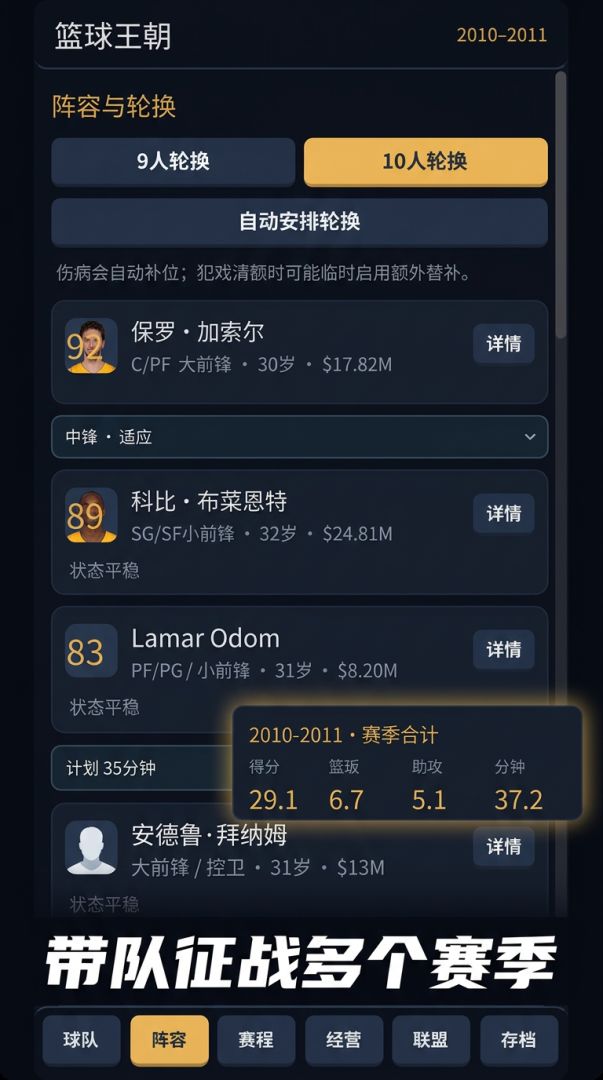 篮球王朝游戏截图