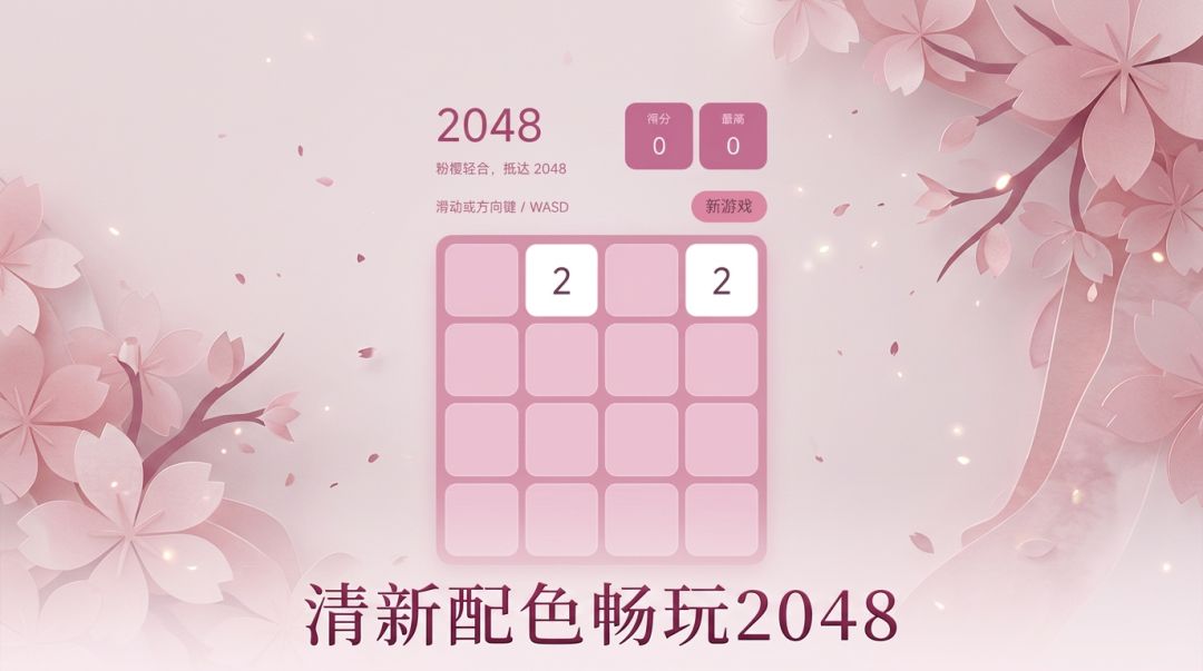 粉樱2048游戏截图