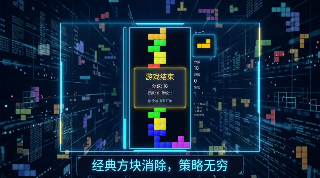 俄罗斯方块游戏截图