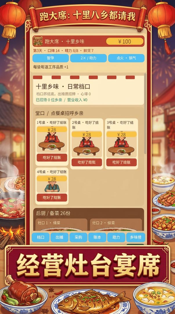 跑大席:十里八乡都请我游戏截图