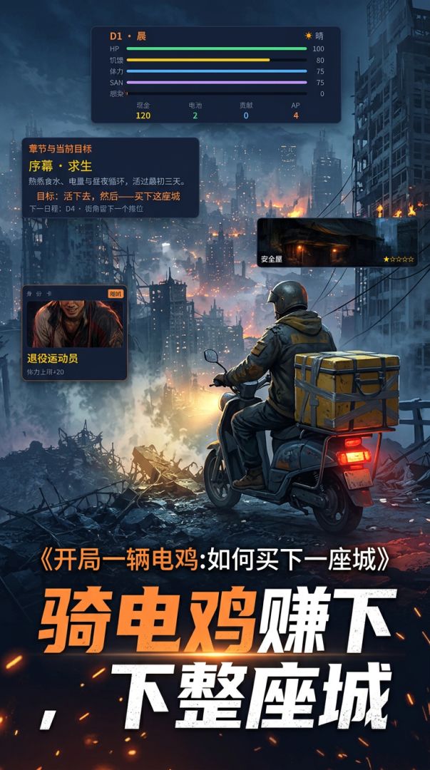开局一辆电鸡:如何买下一座城游戏截图