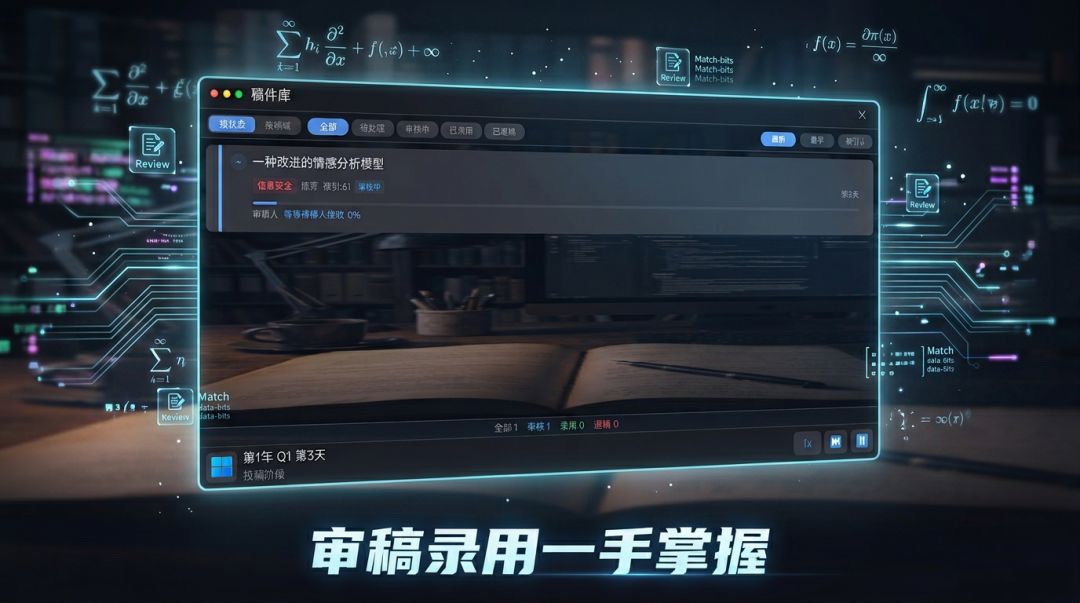学术日志：期刊模拟器游戏截图