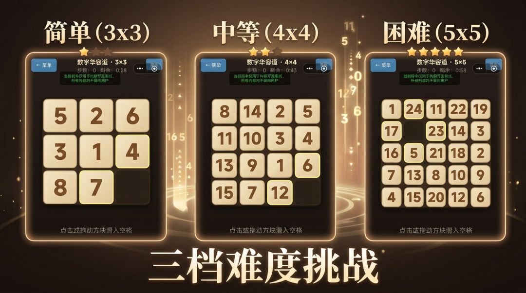 数字华容道游戏截图