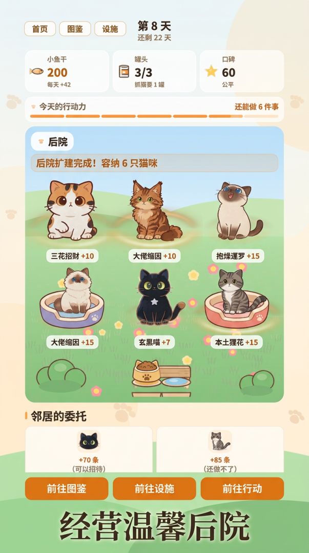 后院猫图鉴游戏截图