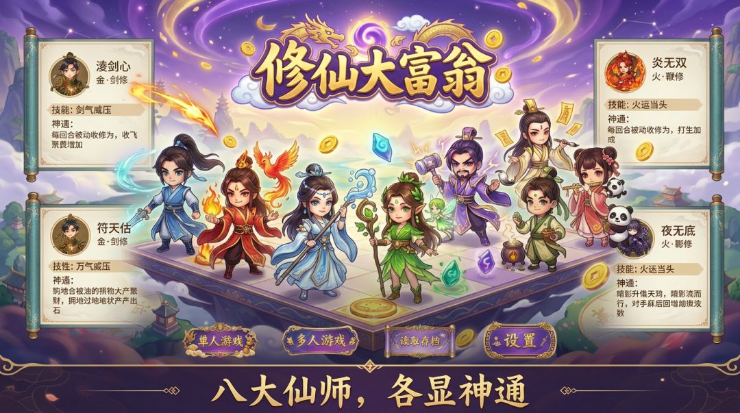 修仙大富翁游戏截图