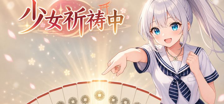 少女祈祷中